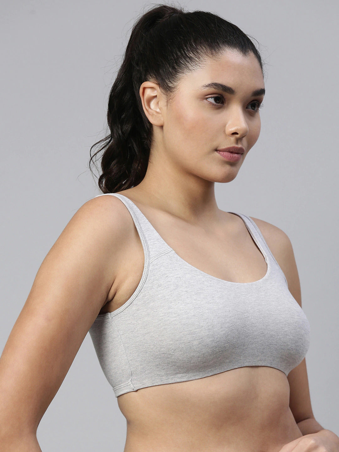 Enamor Low Impact Cotton Bra For Women - Non-Padded, Non-Wired,  High-Coverage Bra For All-Day Comfort