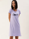 Slumber Jill Fashion Street Lavender Clover Love Sleep Shirt
